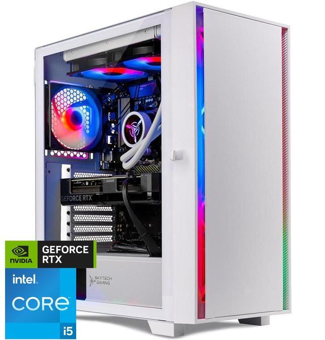 Skytech Gaming Shiva Desktop PC Intel I5 14400F 2.5 GHz (4.7GHz Turbo) NVIDIA RTX 4070 Super 12GB 2TB NVMe SSD 32GB DDR5 RAM RGB 650W GOLD PSU 240mm ARGB AIO Wi-Fi Win 11