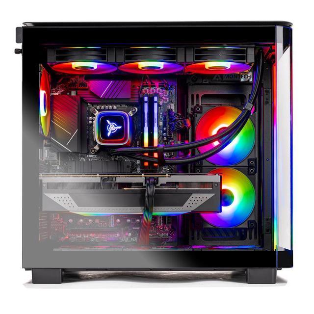 Skytech King 95 Gaming PC Desktop Ryzen 9 9900X 4.4 GHz (5.6GHz Turbo) AMD RX 7900XTX 24GB GDDR6 4TB Gen4 NVMe SSD 32GB DDR5 RAM 6000 RGB 850W GOLD PSU 360mm ARGB AIO Wi-Fi Win 11