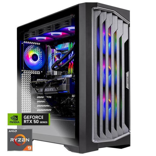 Skytech Legacy Gaming PC Desktop Ryzen 9 9900X3D 4.4 GHz (5.5GHz Turbo) X870 Motherboard NVIDIA RTX 5090 32GB GDDR7 4TB Gen4 NVMe SSD 64GB DDR5 6000 RGB 1000W GOLD ATX 3.0 Wi-Fi Win 11