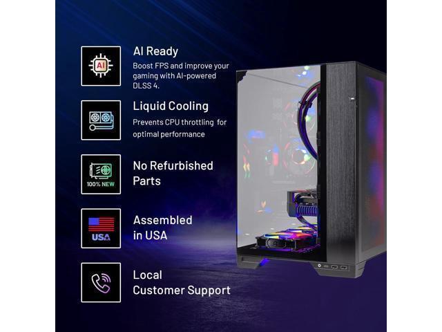 Skytech O11 Vision Gaming PC Desktop AMD Ryzen 9 9900X3D 4.4GHz NVIDIA RTX 5080 16GB X870 Board 4TB Gen4 NVMe SSD 64GB DDR5 RAM 1000W GOLD ATX 3 360 ARGB AIO Wi-Fi Win 11 Lian-Li O11 Vision