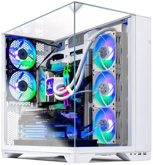 Skytech O11 Vision Gaming PC Desktop Ryzen 7 7800X3D 4.2 GHz (5GHz Turbo) NVIDIA RTX 5070 Ti 16GB GDDR7 1TB Gen4 SSD 32GB DDR5 RAM 6000 RGB 850W GOLD ATX 3.0 PSU 360mm ARGB AIO Wi-Fi Win 11