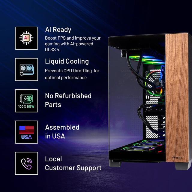 Skytech Prism 4 Gaming PC Desktop Intel I9 14900K 3.2 GHz (5.7GHz Turbo) Z790 Motherboard NVIDIA RTX 5090 32GB 2TB Gen4 NVMe SSD 64GB DDR5 6000 RGB 1200W GOLD ATX 3 360mm AIO Wi-Fi Win 11