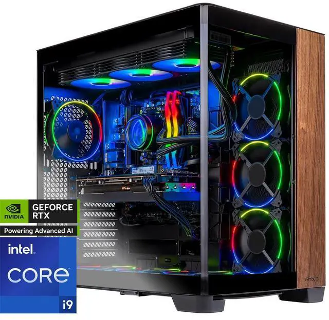 Skytech Prism 4 Gaming PC Desktop Intel i9 14900K 3.2 GHz (5.7GHz Turbo) Z790 Motherboard NVIDIA RTX 5090 32GB 2TB Gen4 NVMe SSD 64GB DDR5 6000 RGB 1200W GOLD ATX 3 360mm AIO Wi-Fi Win 11