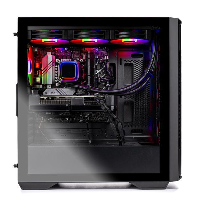 Skytech Rampage Gaming PC Desktop Ryzen 7 7700X 4.5 GHz (5.4GHz Turbo Boost) AMD RX 7800XT 16GB GDDR6 1TB Gen4 SSD 32GB DDR5 RAM 5600 RGB 750W GOLD PSU 360mm ARGB AIO Wi-Fi Win 11 Home
