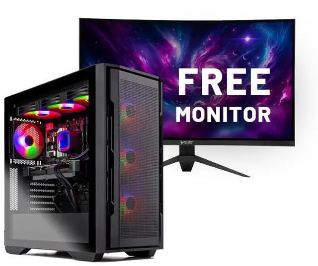 Skytech Rampage Gaming PC Desktop Ryzen 7 7700X 4.5 GHz (5.4GHz Turbo Boost) AMD RX 7800XT 16GB GDDR6 1TB Gen4 SSD 32GB DDR5 RAM 5600 RGB 750W GOLD PSU 360mm ARGB AIO Wi-Fi Win 11 Home