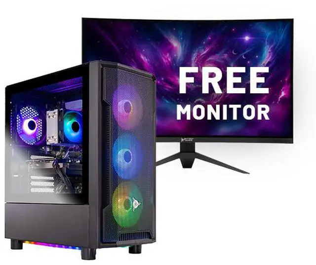 Skytech Shadow Gaming PC Desktop Intel i5 14400F 2.5 GHz (4.7GHz Turbo Boost) AMD Radeon RX 9070 16GB GDDR6 1TB NVMe SSD 16GB DDR5 RAM 6000 650W GOLD PSU Wi-Fi Win 11