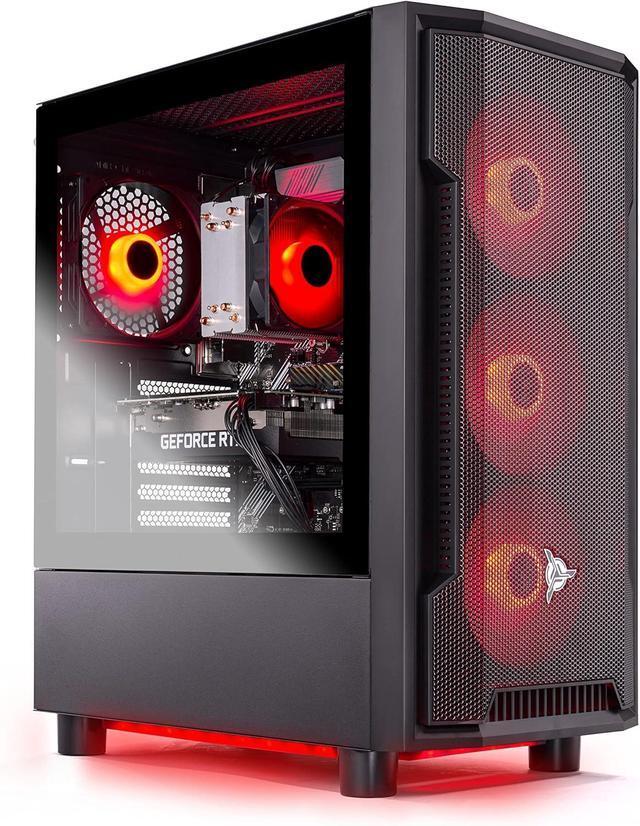 Skytech Shadow Gaming PC Desktop Ryzen 5 5500 3.6 GHz (4.2GHz Turbo Boost) NVIDIA RTX 3050 6GB GDDR6 500GB SSD 16GB DDR4 RAM 3200 650W GOLD PSU Wi-Fi Win 11 Home