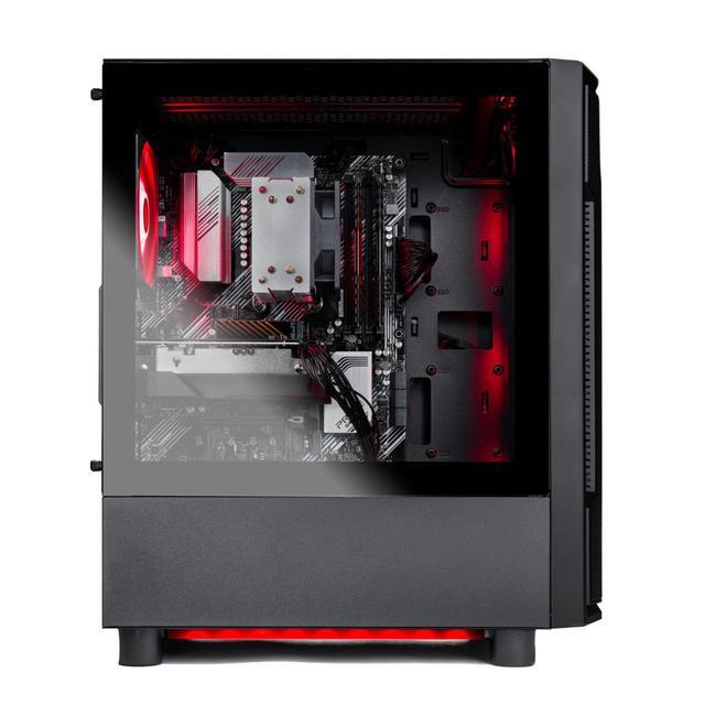 Skytech Shadow Gaming PC Desktop Ryzen 5 5500 3.6 GHz (4.2GHz Turbo Boost) NVIDIA RTX 3050 6GB GDDR6 500GB SSD 16GB DDR4 RAM 3200 650W GOLD PSU Wi-Fi Win 11 Home