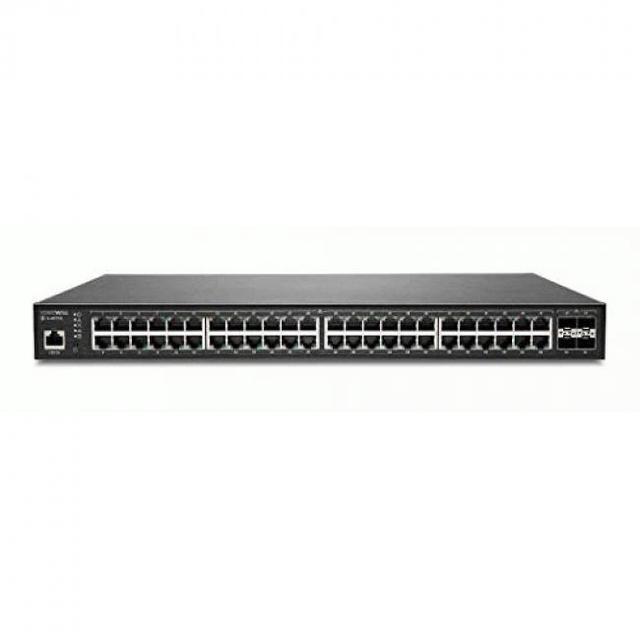 SonicWall SWS14-48FPOE Managed PoE Ethernet Switch W/ 1-Year Wireless Network Management Essential And Support 02-SSC-8383