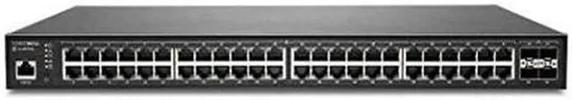 SonicWall SWS14-48FPOE Managed PoE Ethernet Switch w/ 1-Year Wireless Network Management Essential and Support 02-SSC-8383