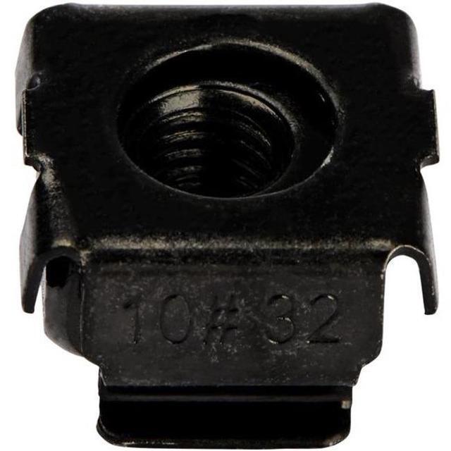 StarTech 10-32 Cage Nuts 50 Pack Black CABCAGENUTS1032