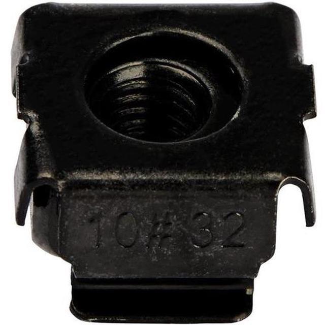 StarTech 10-32 Cage Nuts 50 Pack Black CABCAGENUTS1032