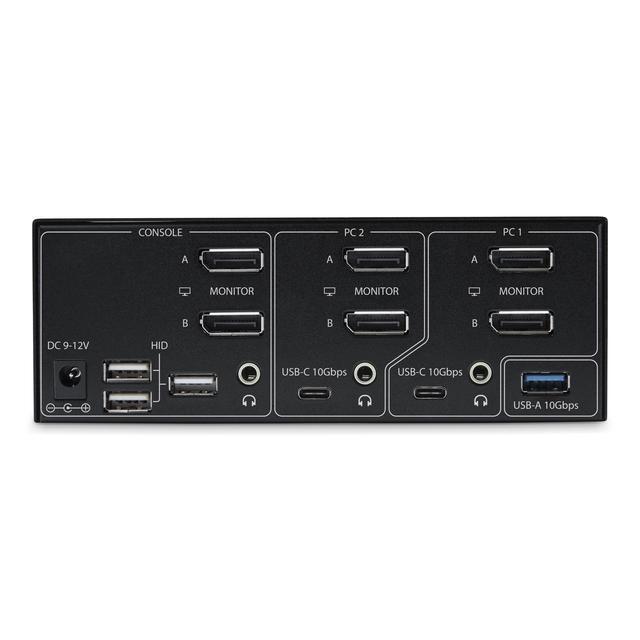 StarTech 2-Port Dual-Monitor DisplayPort KVM Switch P2CDD143-KVM-SWITCH