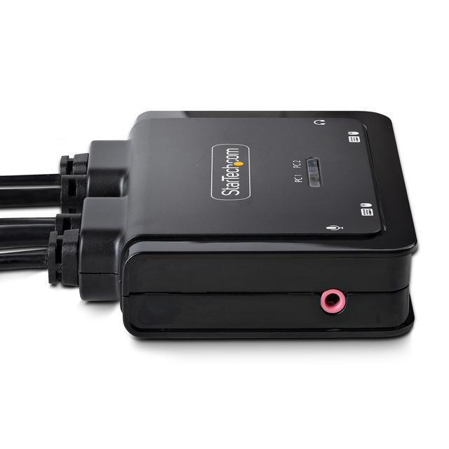 StarTech 2-Port Hybrid USB-C DisplayPort Cable KVM Switch 4K 60Hz C2D46UACCBLKVM