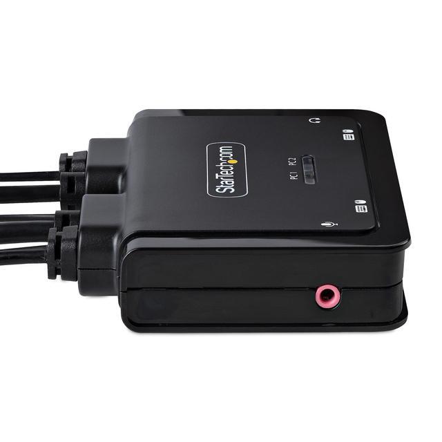 StarTech 2-Port Hybrid USB-C HDMI Cable KVM Switch 4K 60Hz C2H46UACCBLKVM