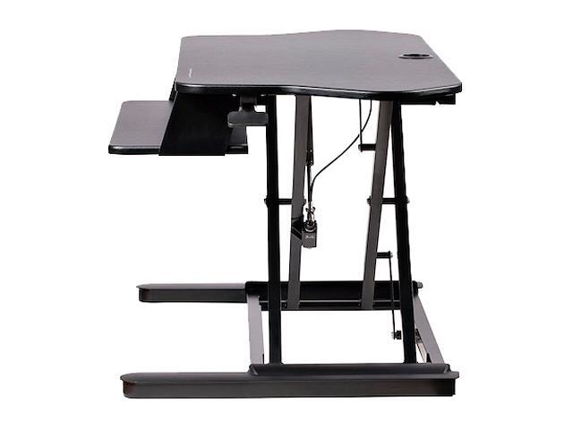 StarTech 35"x21" Corner Sit Stand Desk Converter With Keyboard Tray ARMSTSCORNR