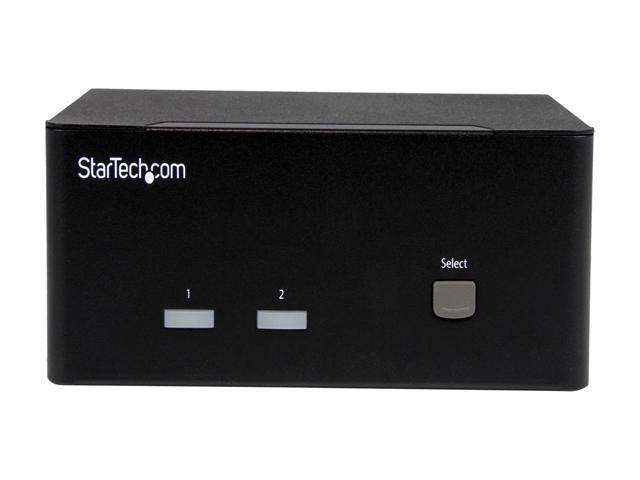 StarTech.com 2-port KVM Switch With Dual VGA And 2-port USB Hub - USB 2.0