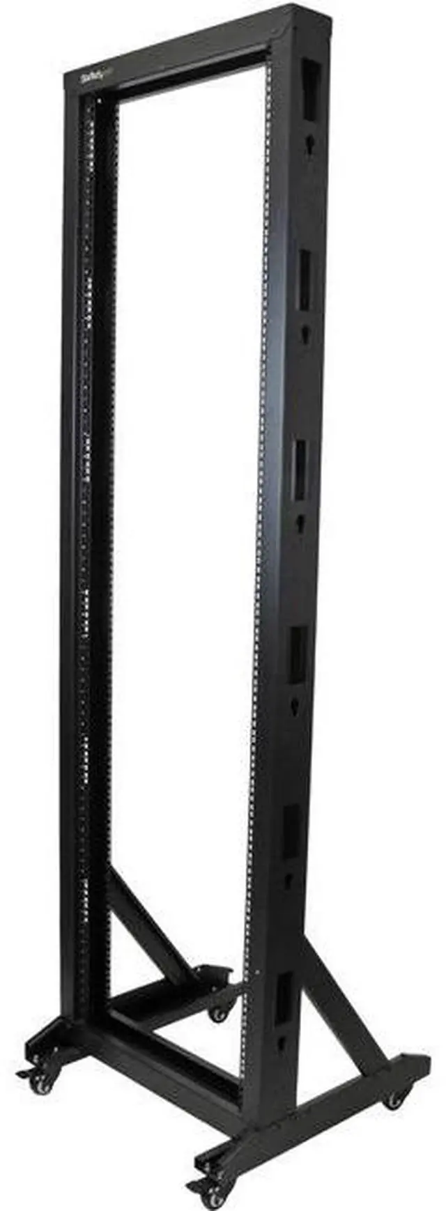 StarTech.com 2-Post Server Rack with Sturdy Steel Construction and Casters - 42U