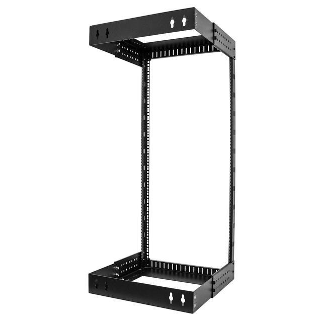 StarTech.com 24U 19" Wall Mount Network Rack - Adjustable Depth 12-20" 2 Post Open Frame Server Room Rack For AV/Data/IT Communication/Computer Equipment/Switch W/Cage Nuts & Screws