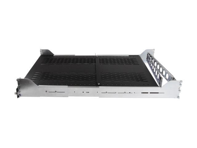 StarTech.com 2U Vented Sliding Rack Shelf W/ Cable Management Arm & Adjustable Mounting Depth - 125lbs / 56.7kg