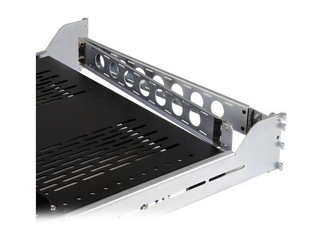 StarTech.com 2U Vented Sliding Rack Shelf W/ Cable Management Arm & Adjustable Mounting Depth - 50lbs / 22.7kg