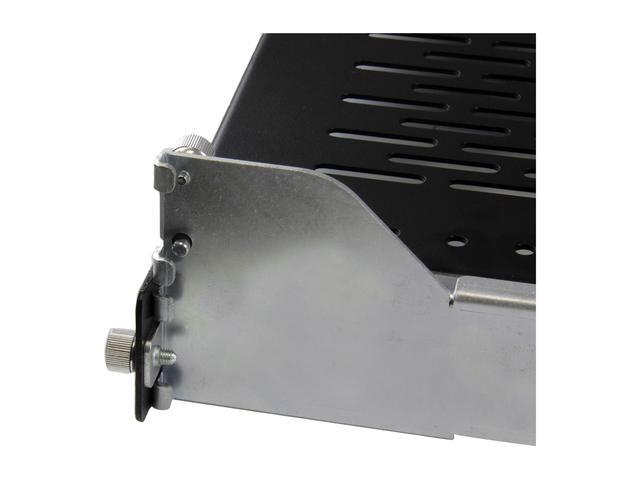 StarTech.com 2U Vented Sliding Rack Shelf W/ Cable Management Arm & Adjustable Mounting Depth - 50lbs / 22.7kg