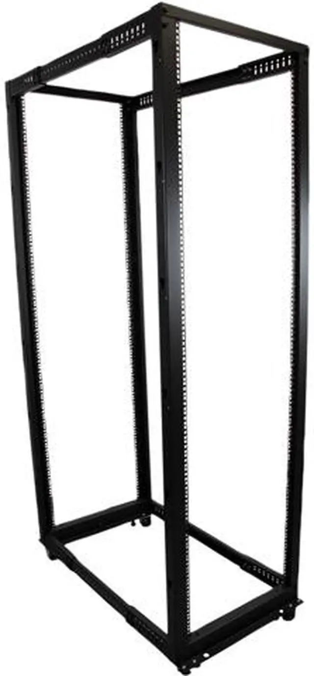 StarTech.com 4POSTRACK42 42U Adjustable Depth Open Frame 4 Post Server Rack Cabinet - Flat Pack w/ Casters Levelers and Cable Management Hooks