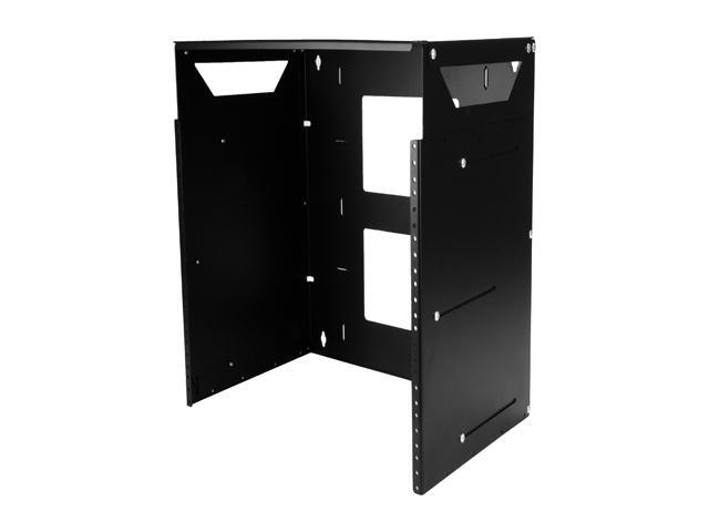 StarTech.com 8U Wall-Mount Server Rack With Built-in Shelf - Solid Steel - Adjustable Depth 12in To 18in