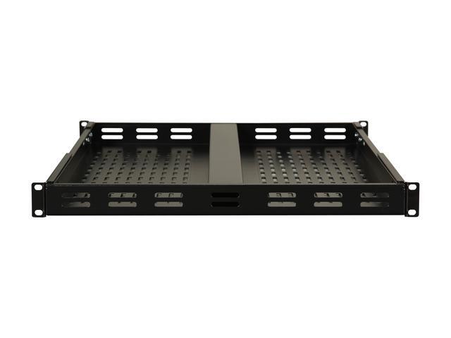 StarTech.com ADJSHELF 1U Adjustable Mounting Depth Vented Rack Mount Shelf - 175 Lbs / 80 Kg - Fixed Server Rack Shelf