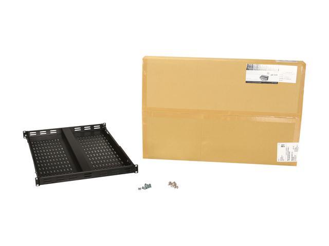 StarTech.com ADJSHELF 1U Adjustable Mounting Depth Vented Rack Mount Shelf - 175 Lbs / 80 Kg - Fixed Server Rack Shelf