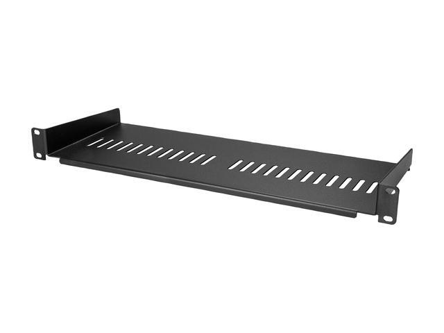 StarTech.com CABSHELF1U7V 1U Rack Shelf - 7 In Deep - Heavy-duty Steel - Vented Rack Shelf - Rack Mount Shelf - Server Rack Shelf - Network Rack Shelf