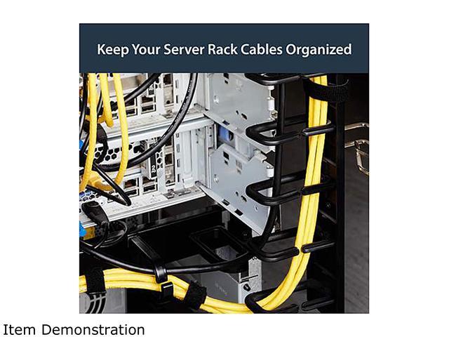 StarTech.com CMVER40UD Vertical Cable Organizer With D-Ring Hooks - 0U - 6 Ft