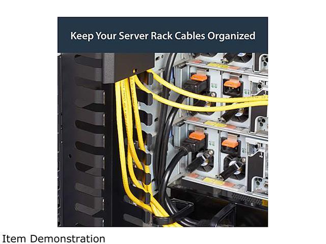 StarTech.com CMVER40UF Vertical Cable Organizer With Finger Ducts - 0U - 6 Ft