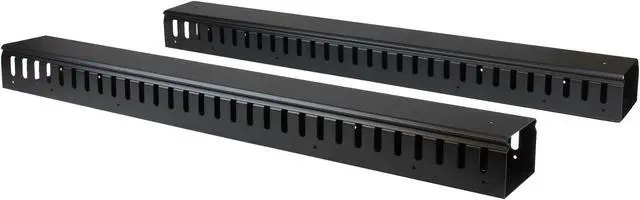 StarTech.com CMVER40UF Vertical Cable Organizer with Finger Ducts - 0U - 6 ft