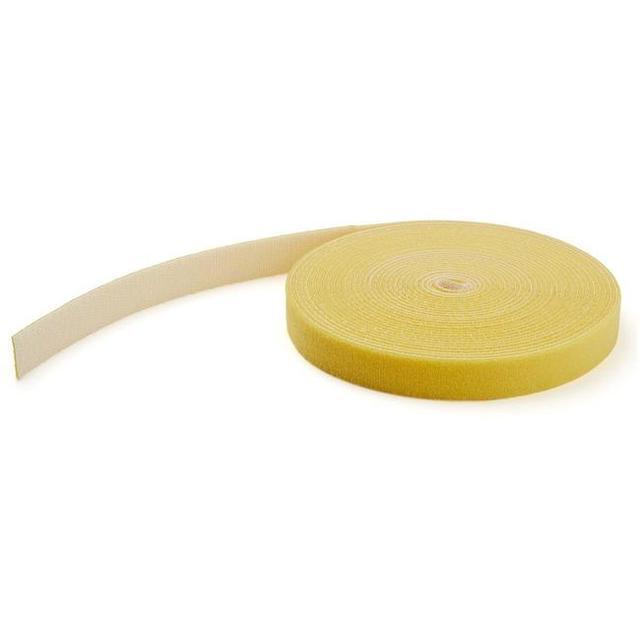 StarTech.com HKLP25YW Hook And Loop Tape - 25 Ft. - Reusable Adjustable Cable Ties - Yellow (HKLP25YW)
