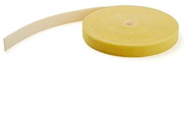 StarTech.com HKLP25YW Hook and Loop Tape - 25 ft. - Reusable Adjustable Cable Ties - Yellow (HKLP25YW)