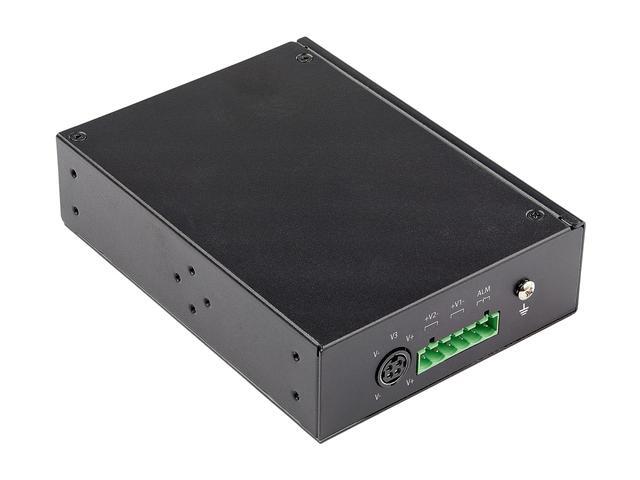 StarTech.com IES1G52UPDIN Industrial 6 Port Gigabit Ethernet Switch 4 PoE RJ45 +2 SFP Slots 30W PoE+ 48VDC 10/100/1000 Power Over Ethernet LAN Switch -40°C To 75°C With DIN Connector/Mountable (IES1G52UPDIN)