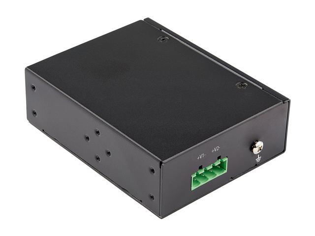 StarTech.com IESC1G50UP Industrial 5 Port Gigabit PoE Switch - 30W - Power Over Ethernet Switch - Hardened GbE PoE+ Unmanaged Switch - Rugged High Power Gigabit Network Switch IP-30/-40°C To 75°C