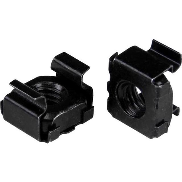 StarTech.com M5 Cage Nuts - 50 Pack Black - M5 Mounting Cage Nuts For Server Rack & Cabinet - Cage Nut - Steel - Black - 1 Pack