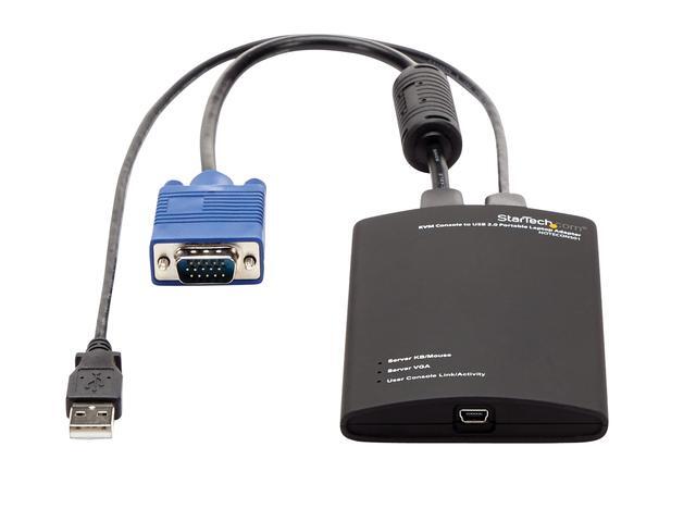 StarTech.com NOTECONS01 KVM Console To USB 2.0 Portable Laptop Crash Cart Adapter - Laptop KVM Server Console Adapter