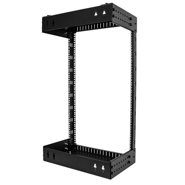 StarTech.com RACK-18U-20-WALL-OA 18U 19" Wall Mount Network Rack - Adjustable Depth 12-20" 2 Post Open Frame Server Room Rack For AV/Data/ IT Communication/Computer Equipment/Switch W/Cage Nuts & Screws