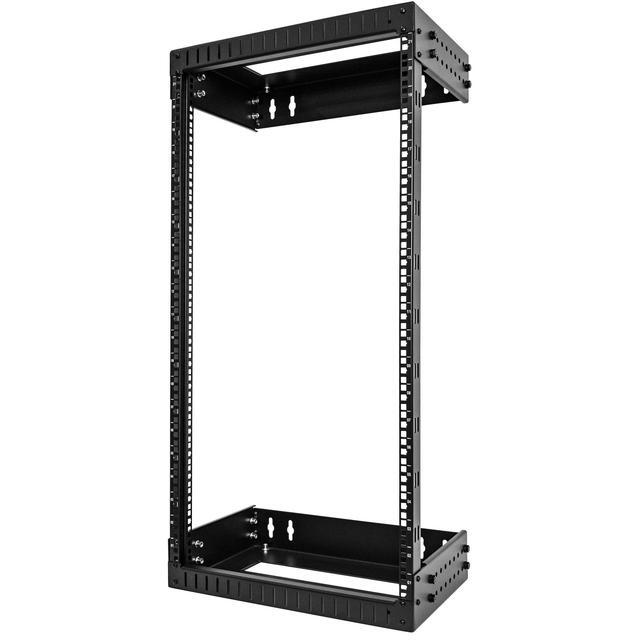 StarTech.com RACK-21U-20-WALL-OA 21U 19" Wall Mount Network Rack - Adjustable Depth 12-20" 2 Post Open Frame Server Room Rack For AV/Data/ IT Communication/Computer Equipment/Switch W/Cage Nuts & Screws