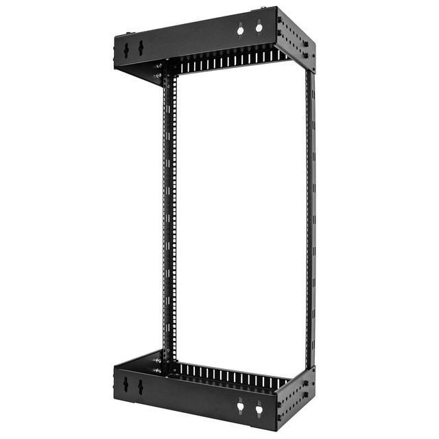 StarTech.com RACK-21U-20-WALL-OA 21U 19" Wall Mount Network Rack - Adjustable Depth 12-20" 2 Post Open Frame Server Room Rack For AV/Data/ IT Communication/Computer Equipment/Switch W/Cage Nuts & Screws