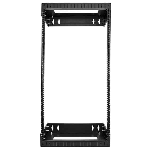 StarTech.com RACK-21U-20-WALL-OA 21U 19" Wall Mount Network Rack - Adjustable Depth 12-20" 2 Post Open Frame Server Room Rack For AV/Data/ IT Communication/Computer Equipment/Switch W/Cage Nuts & Screws