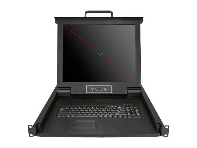 StarTech.com RKCONS1701 Single Port Rackmount KVM Console - 17 Inch Display - 1U VGA KVM Console