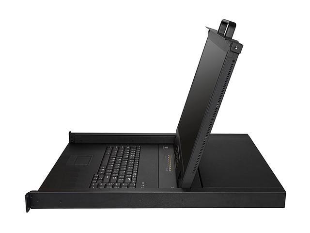 StarTech.com RKCONS1908K Rackmount KVM Console - 1U - 19in - 8 Port KVM - VGA KVM - Rack Mount Monitor - Rackmount LCD Monitor - Rackmount Console