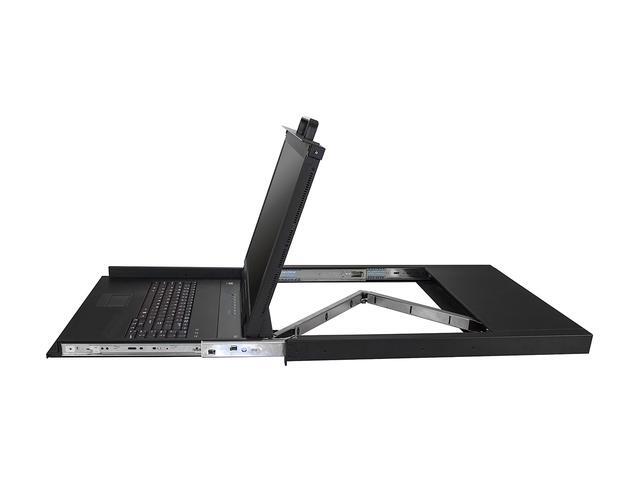 StarTech.com RKCONS1908K Rackmount KVM Console - 1U - 19in - 8 Port KVM - VGA KVM - Rack Mount Monitor - Rackmount LCD Monitor - Rackmount Console