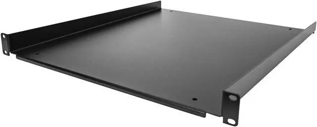 StarTech.com SHELF-1U-20-FIXED-S 1U Server Rack Shelf - Universal Rack Mount Cantilever Shelf for 19" Network Equipment Rack & Cabinet - Durable Design - Weight Capacity 55lb/25kg - 20" Deep Tray