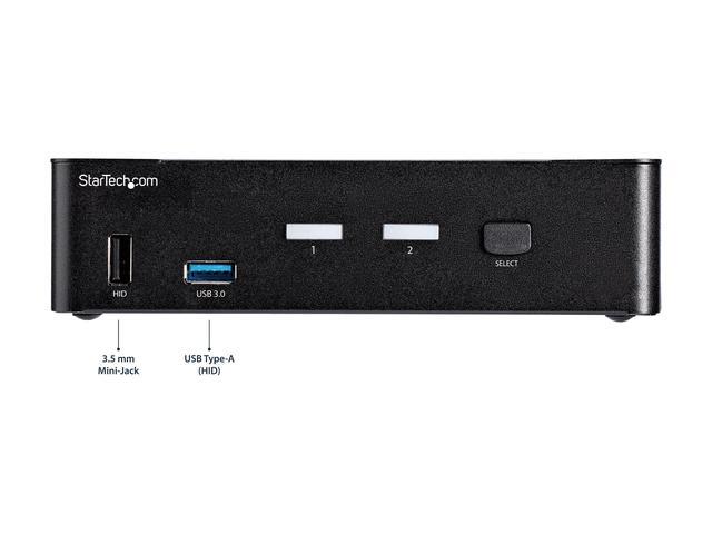 StarTech.com SV231DPU34K 2-Port DisplayPort KVM Switch - 4K 60Hz - DisplayPort 1.2 KVM Switch