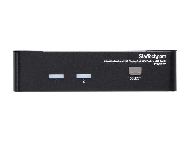 StarTech.com SV231DPUA 2 Port Professional USB DisplayPort KVM Switch With Audio